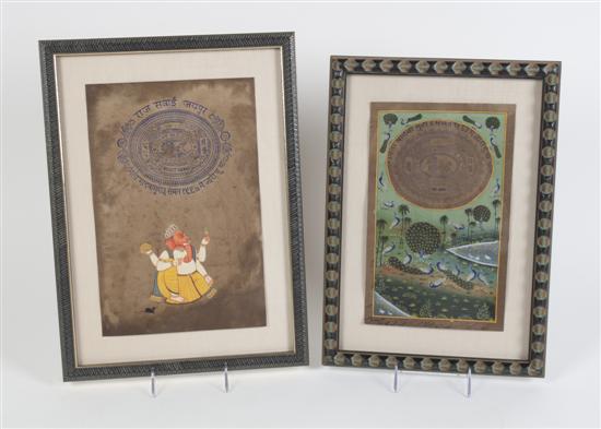 Two Indian Mughal Paintings each 1513a3