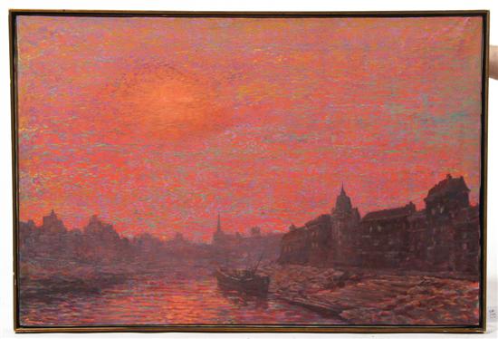 Roel Dozeman (Dutch b. 1917) Sunset