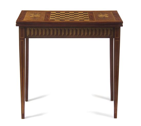 A Continental Marquetry Flip Top 151401