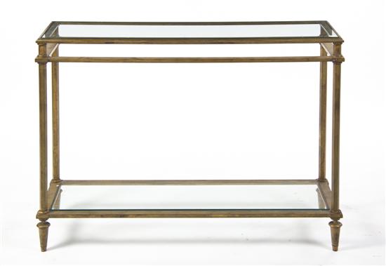 A Contemporary Gilt Metal Console 151417