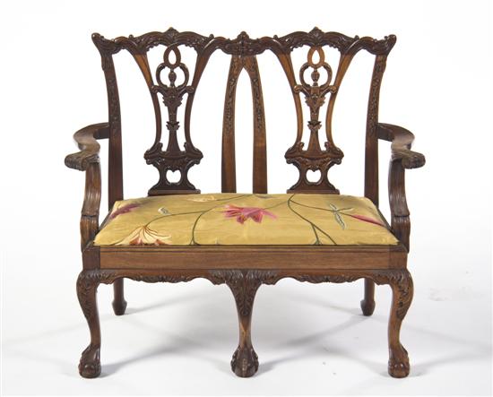 A Chippendale Style Double Back 151419