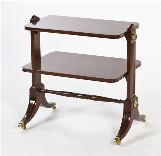 A Regency Style Mahogany Two-Tiered