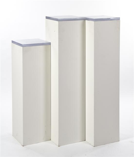 A Set of Three Pedestals of various