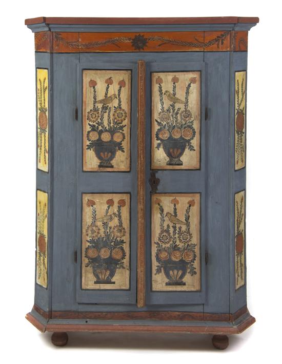 A Northern European Painted Armoire 15143c