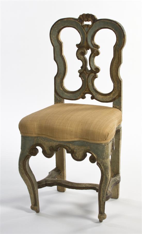 A Louis XV Style Painted Side Chair 151436