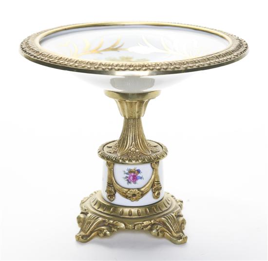 A Sevres Style Gilt Bronze Mounted