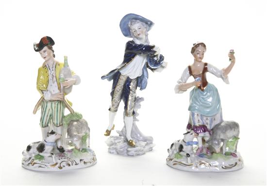 Three German Porcelain Figural