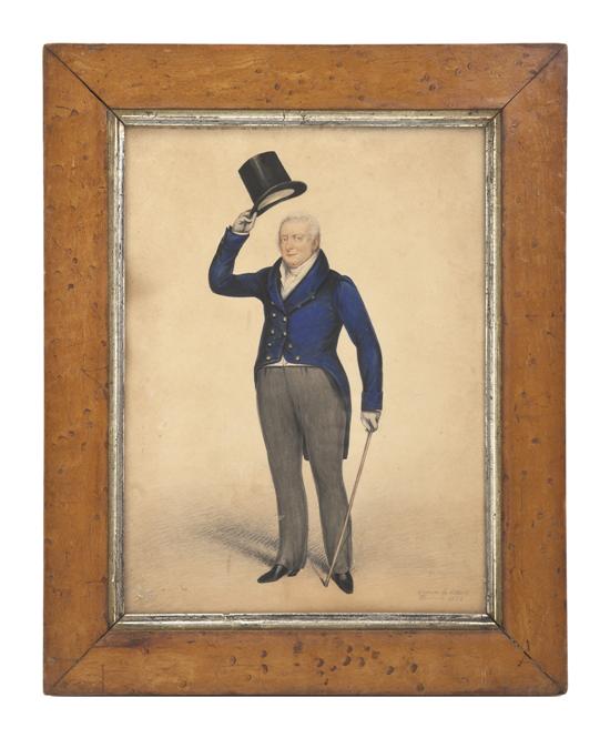 A Drawing of a Gentleman with Top