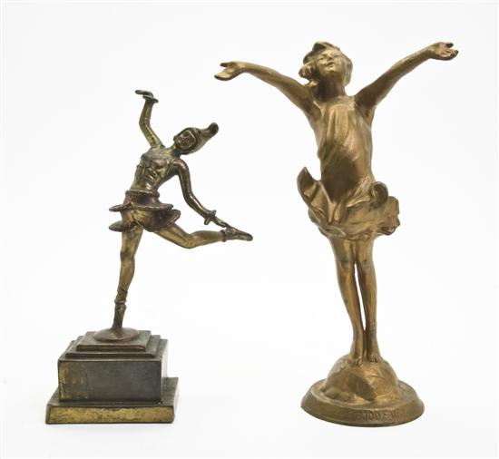 *Two Bronze Figures depicting the good