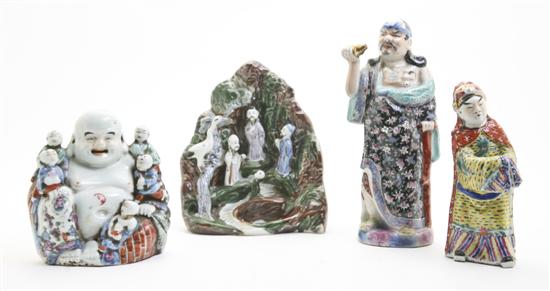 A Group of Four Chinese Polychrome 15154b