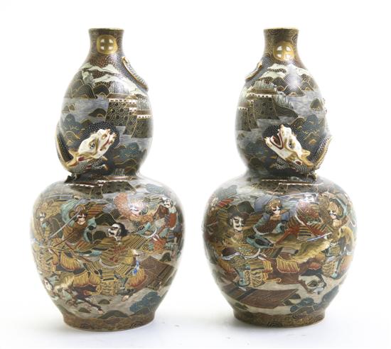 A Pair of Japanese Satsuma Vases 151584