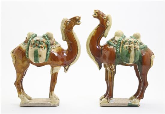 A Pair of Sancai Glazed Pottery 151595