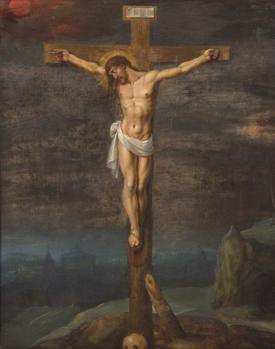 Artist Unknown Crucifixion oil 1515fa