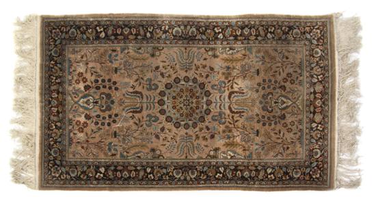  A Persian Silk Rug having a center 15162f