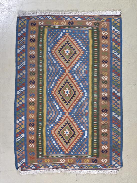 A Kilim Wool Flatweave Rug having