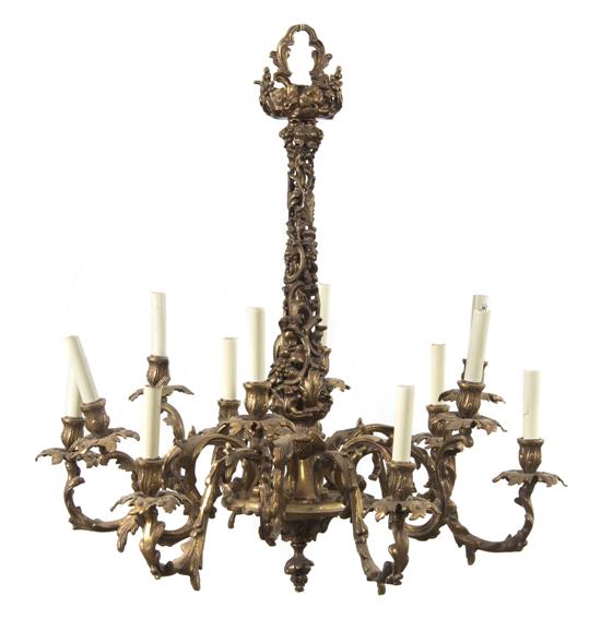 A Louis XV Style Bronze Twelve Light 151656