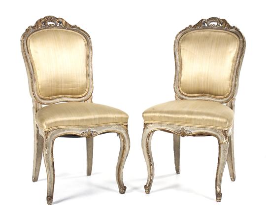 A Pair of Louis XV Painted and