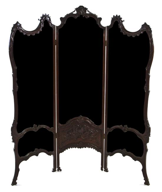 A Louis XV Style Carved Mahogany