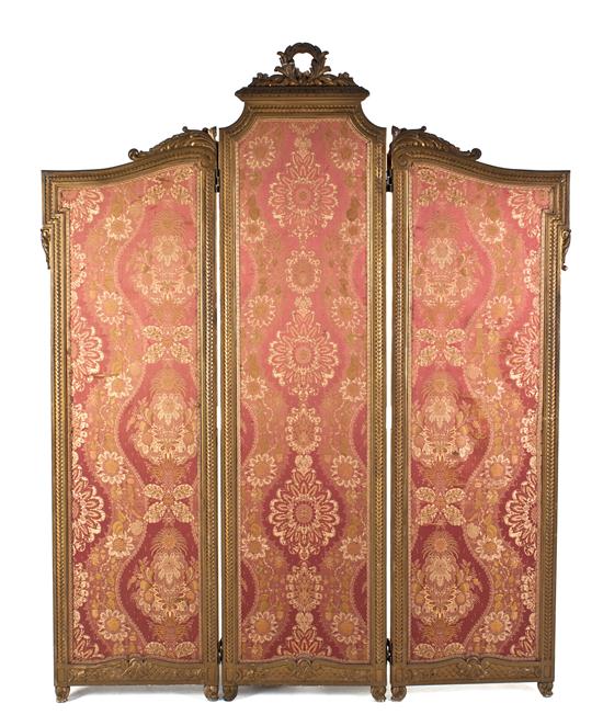 A Louis XVI Style Beechwood Three-Panel