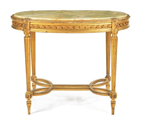 A Louis XVI Giltwood Center Table 1516cb
