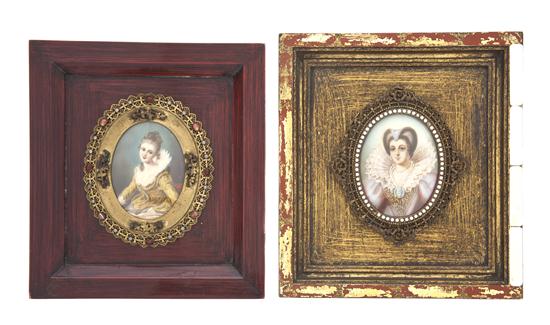 Two Continental Portrait Miniatures 15172a