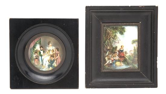 Two Continental Portrait Miniatures