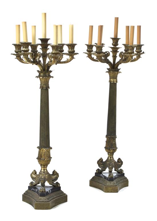 A Pair of Empire Style Gilt Bronze 15173c