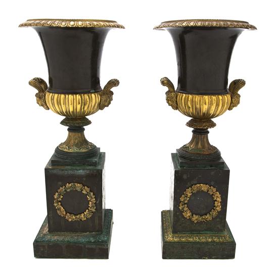 A Pair of Neoclassical Gilt and