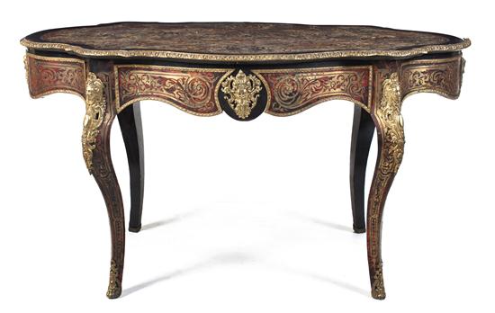 A Napoleon III Boulle and Gilt