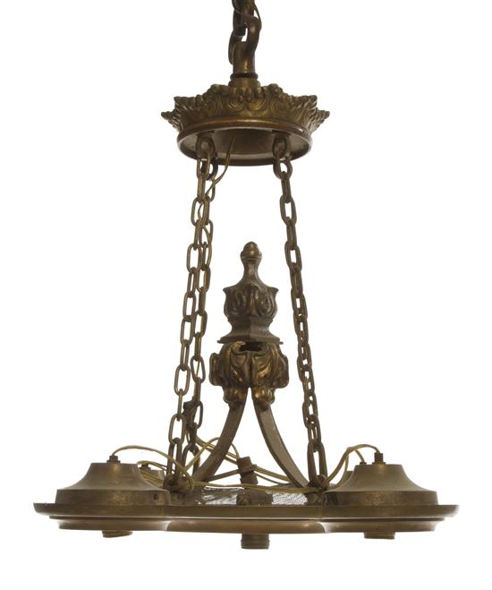 A Bronze Neoclassical Fixture the
