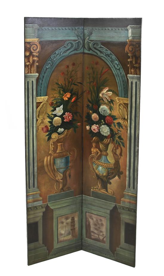 A Neoclassical Two Panel Floor 15178f