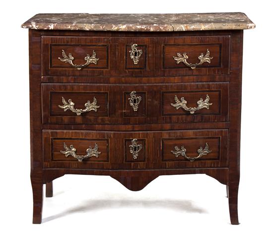 A Continental Parquetry Commode