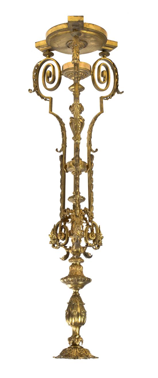 A Gilt Bronze Neoclassical Torchiere