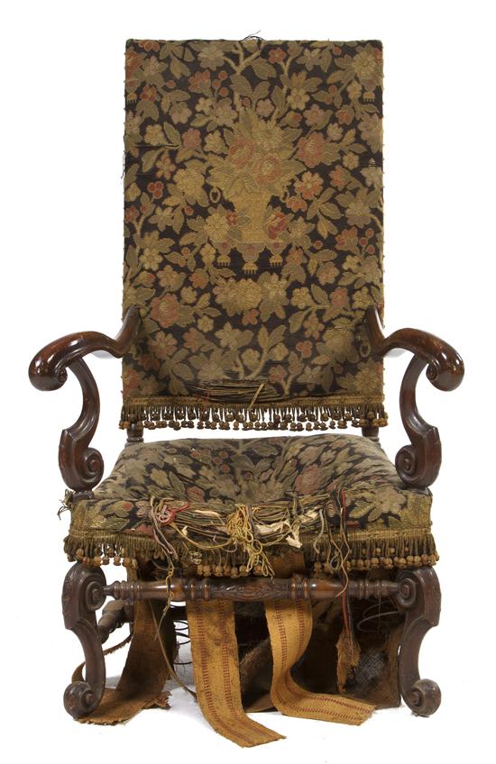 A Continental Open Armchair having 1517b5