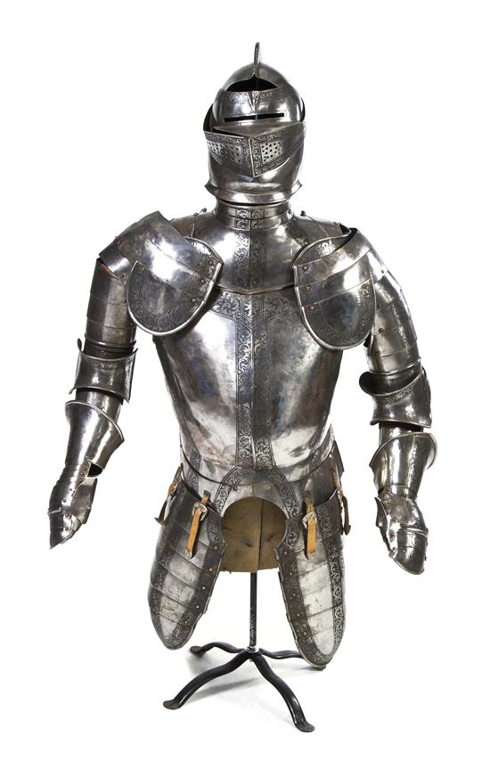 A Continental Steel Suit of Armor