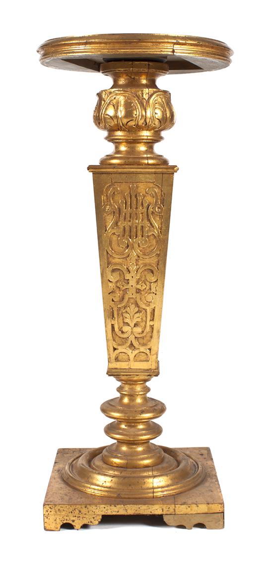 A Neoclassical Giltwood Pedestal 1517b3