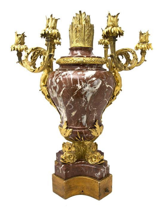 A Continental Gilt Bronze and Rouge