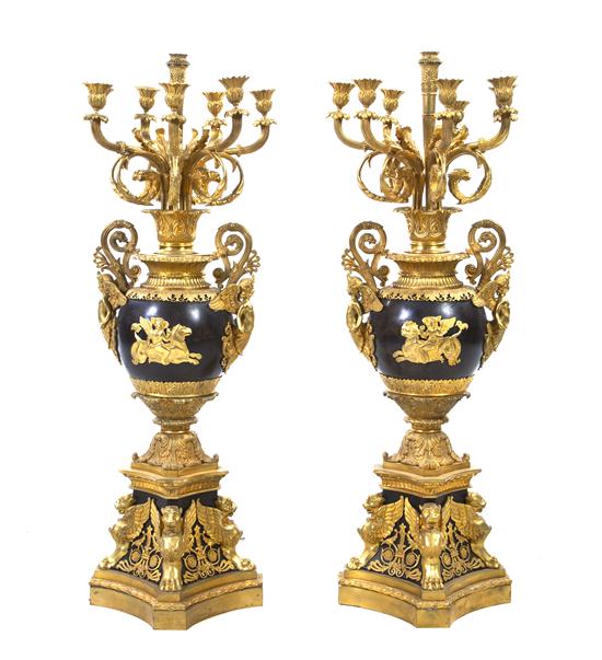 A Pair of Neoclassical Gilt and 1517cc