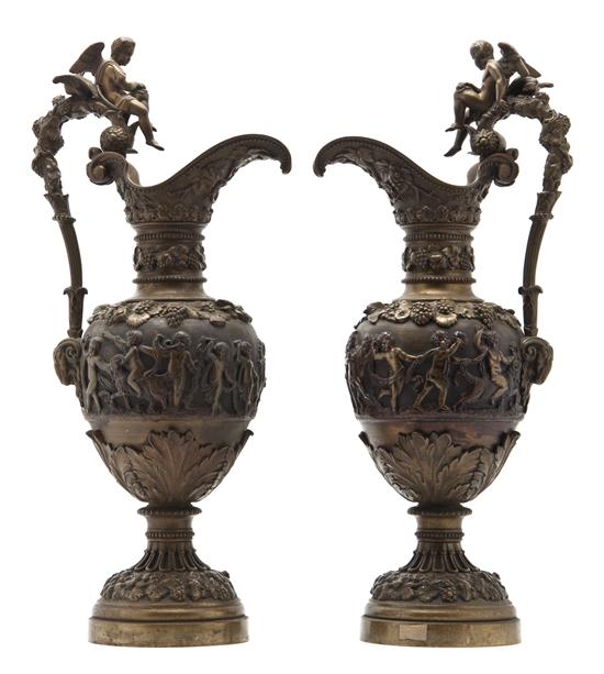 A Pair of Neoclassical Bronze Bacchic 1517c4