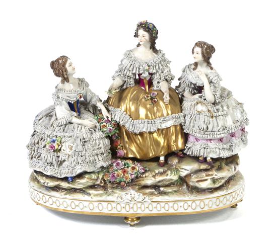 A Dresden Porcelain Figural Group 151800