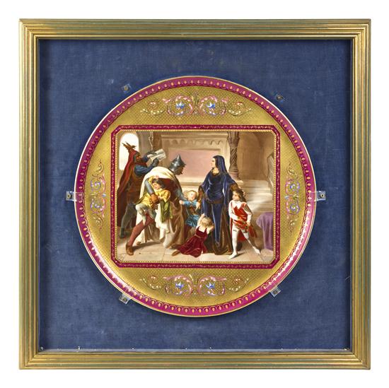 A Royal Vienna Porcelain Plaque 15180f