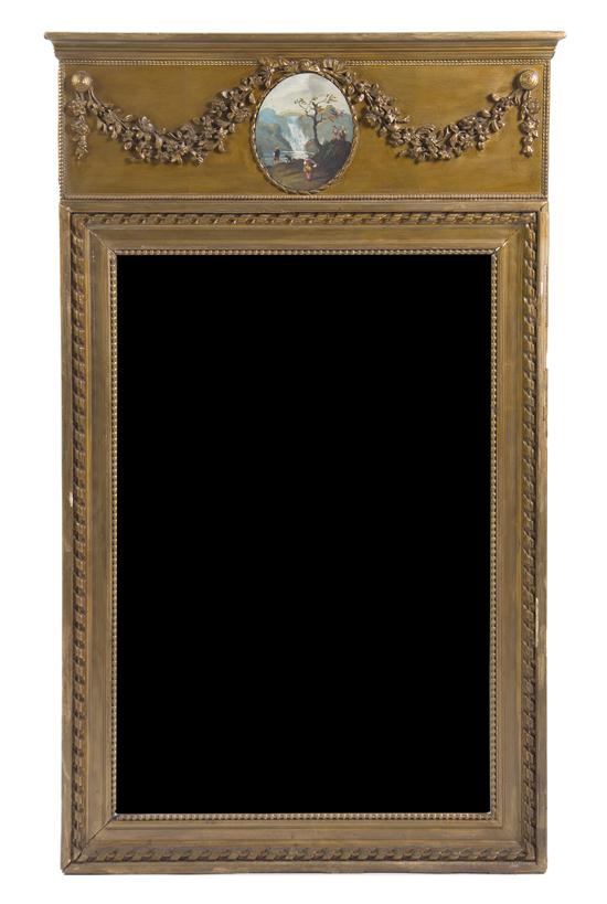 A Neoclassical Trumeau Mirror having 151875