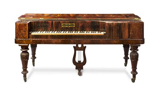 An English Rosewood Spinet Piano