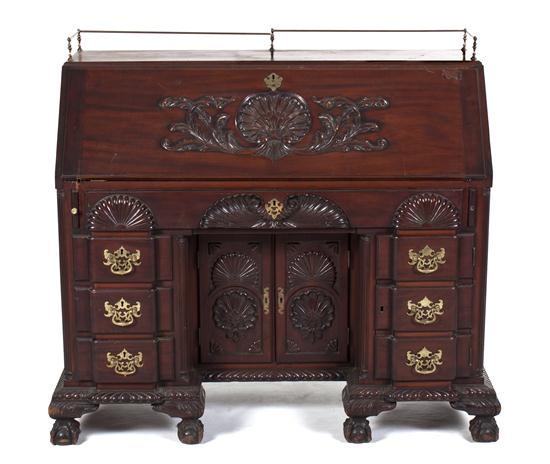 A Chippendale Style Mahogany Slant 1518ae