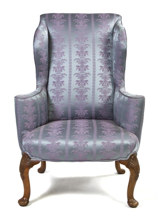 A Georgian Style Wingback Armchair 1518bc