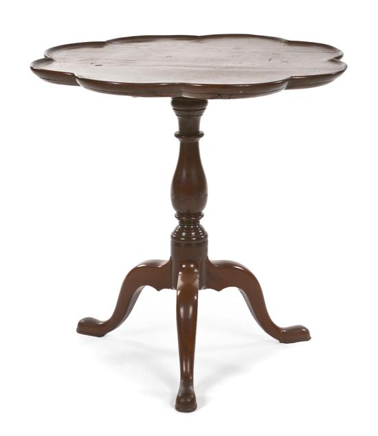 A Georgian Mahogany Tilt-Top Tea Table