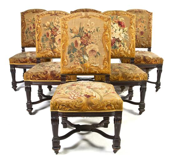 A Set of Six Victorian Side Chairs