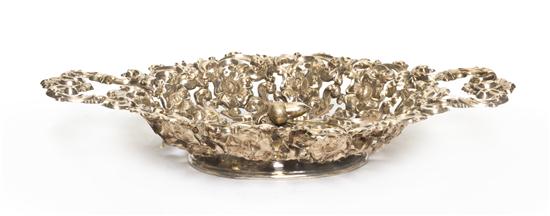 A Continental Silver Basket of