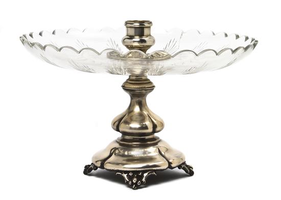 A Continental Silver and Cut Glass