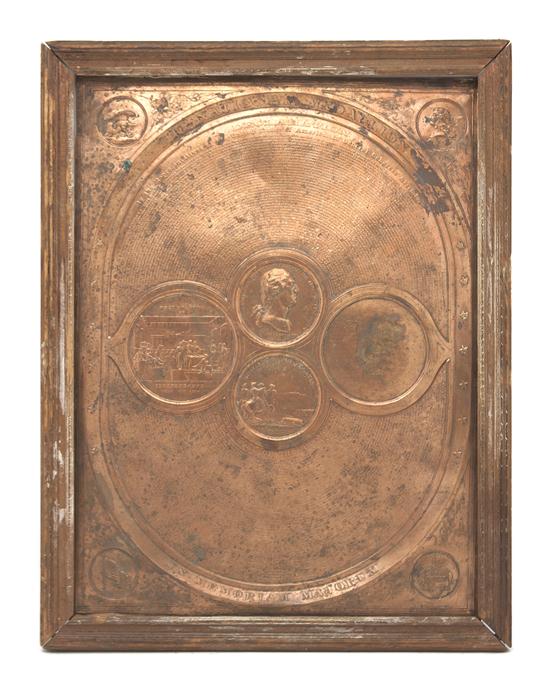 An American Stamped Brass Memorial 1518ff